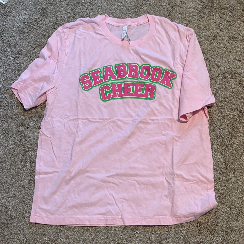 Seabrook Cheer Pink Kids T-Shirt